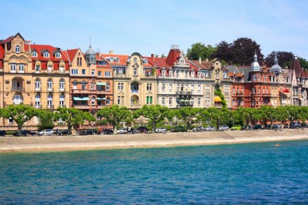 Häuserfront in Konstanz