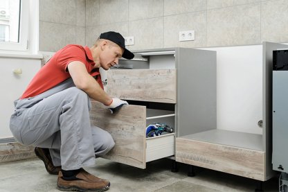 Küche wird montiert