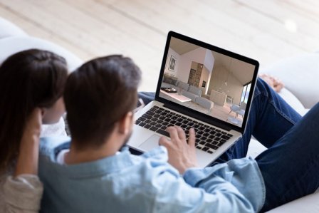 Paar plant den Umzug